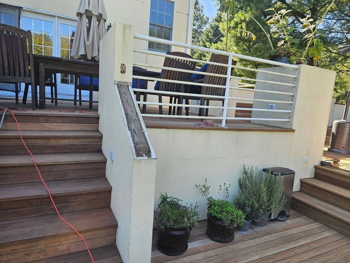 Stucco Wall Cap Repair – MS Landscaping & Masonry